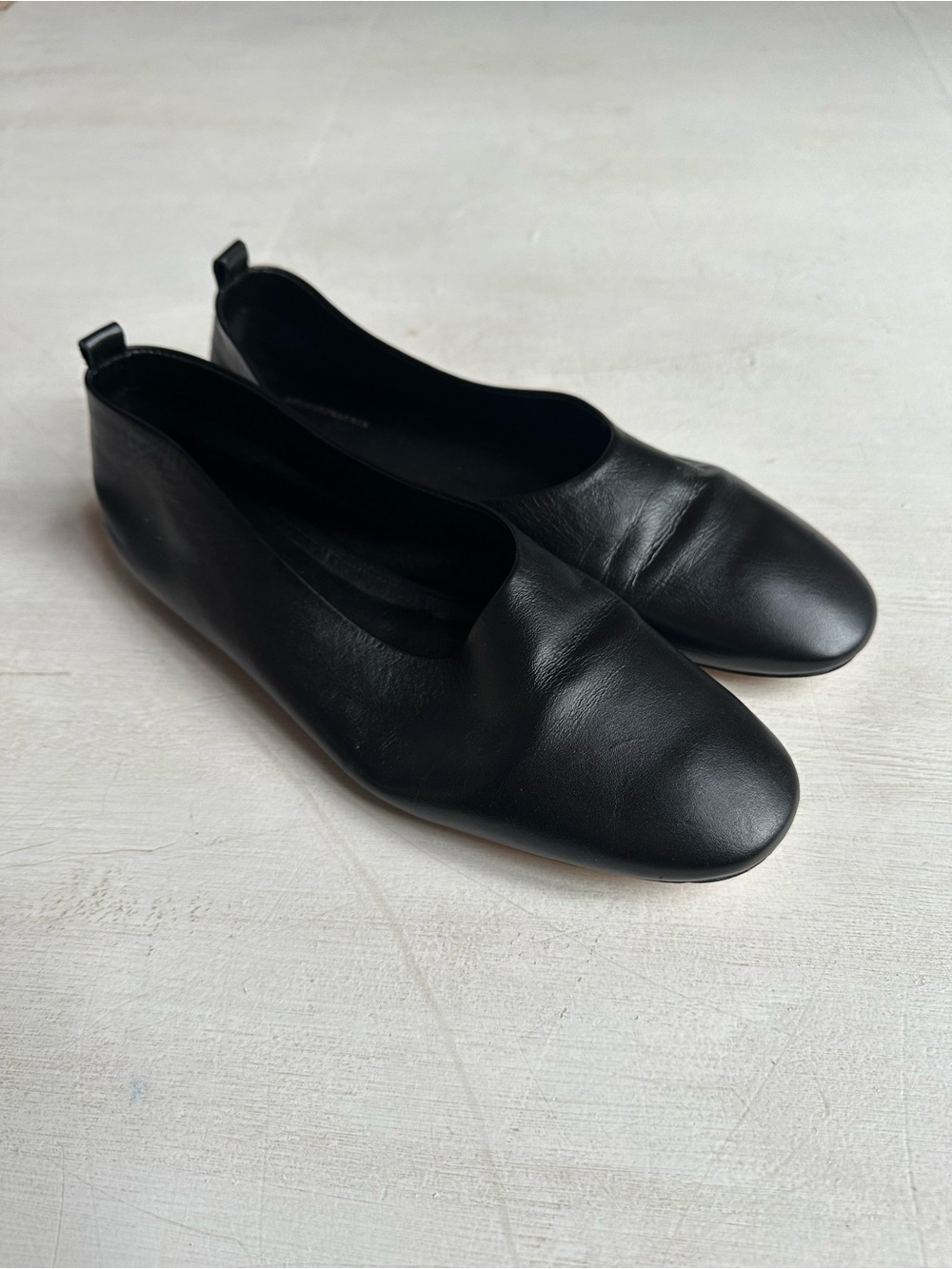 By Anthropologie Leather Glove Ballet Flats